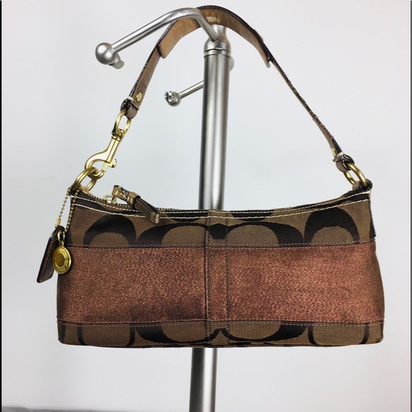 Coach Handbags - Coach Hand bag Brown on Bronze Canvas